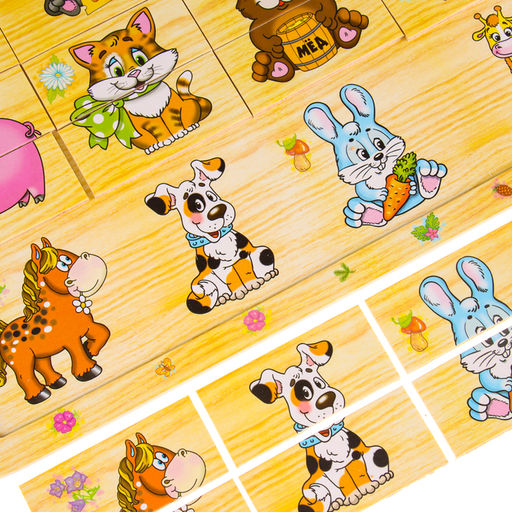 Пазл разрезные картинки Учим животных - Лесная мастерская фото 17