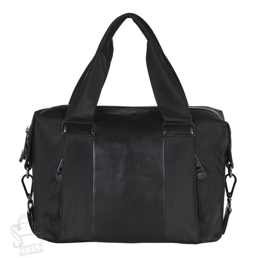 Сумка дорожная кожаная 916136-60M black Polina&Eiterou в Новосибирске