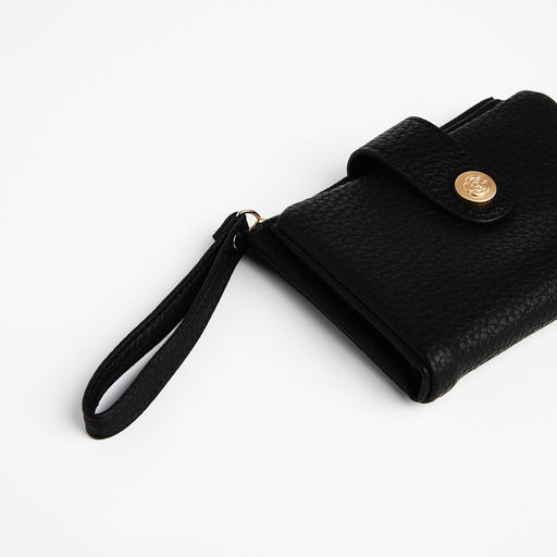 Кошелёк на кнопке, цвет чёрный - Simaland фото 4