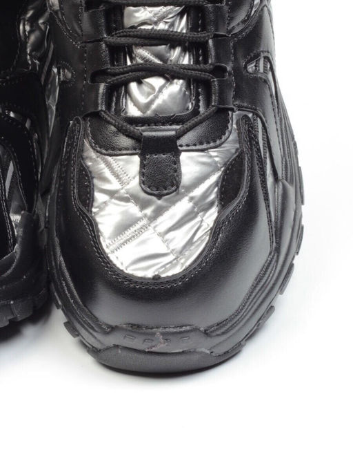 04-8525-4 BLACK Ботинки зимние женские (искусственные материалы)