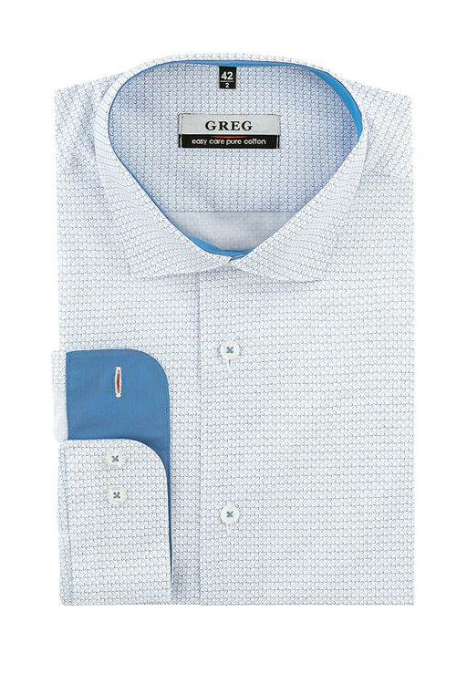 Сорочка мужская длинный рукав GREG 123/131/688/Z/1  фото 2