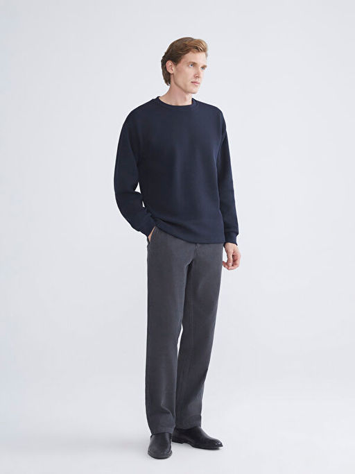 Bisiklet Yaka Erkek Triko Kazak