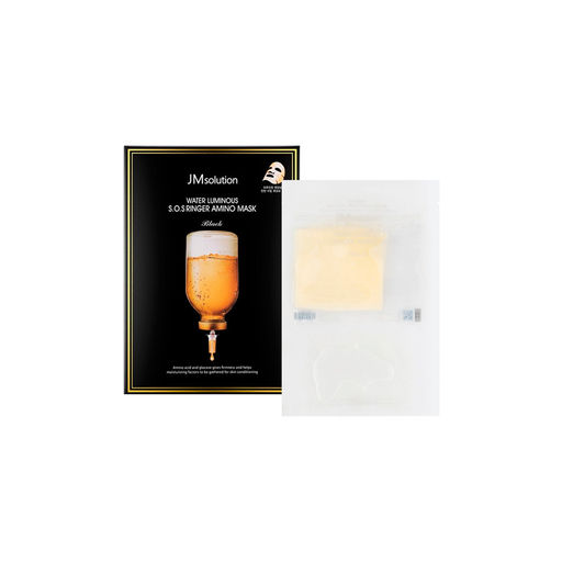 Маска тканевая для лица укрепляющая с аминокислотами - Mask Plus Water Luminous S.O.S. Ringer Amino Black Plus, 30 мл