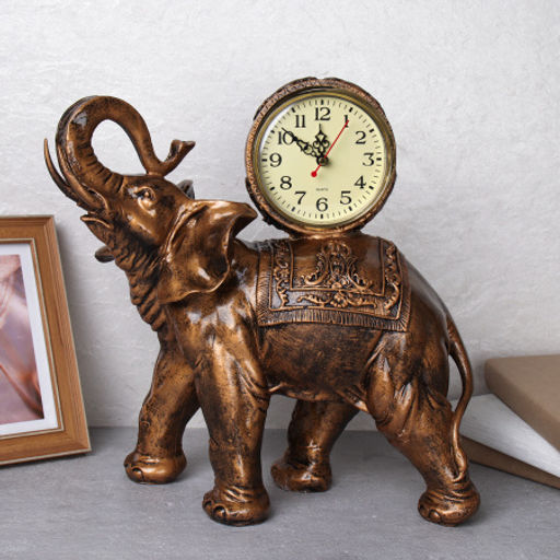 Часы статуэтка Слон 35x43 см / 8273А /уп.8/ - ГалеонТрейд фото 3