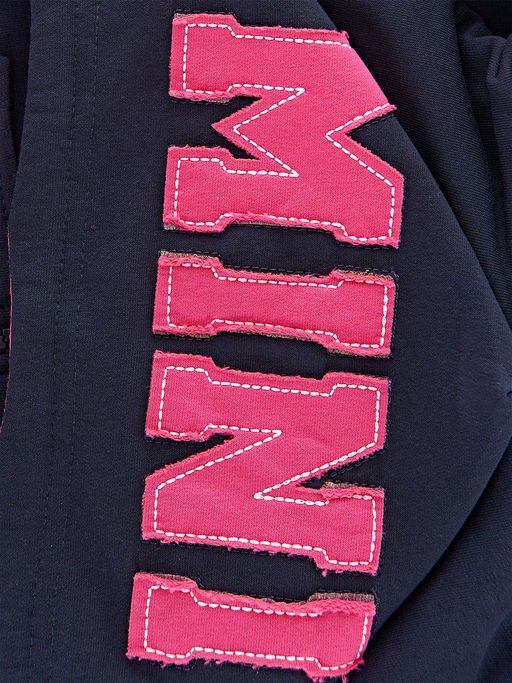 Жилетка для девочки на молнии с капюшоном UD 0671 т.синий - Mini maxi фото 6