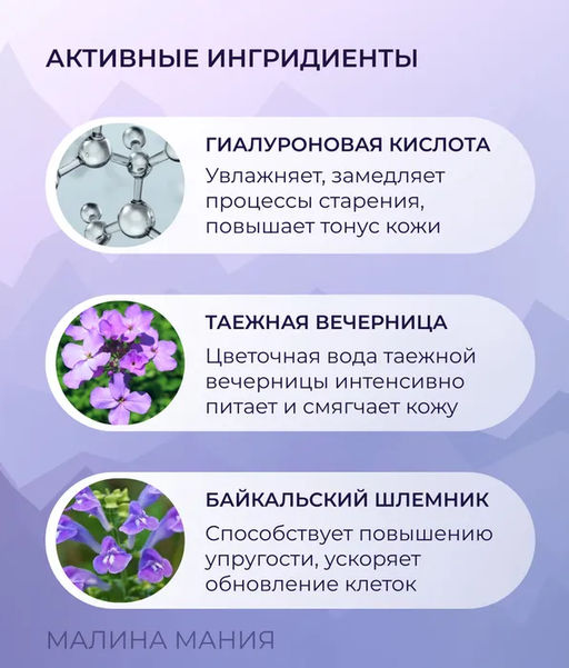 Гиалуроновый тоник-спрей Увлажнение & свежесть, 170 мл, / Doctor Taiga / Natura Siberica  фото 3
