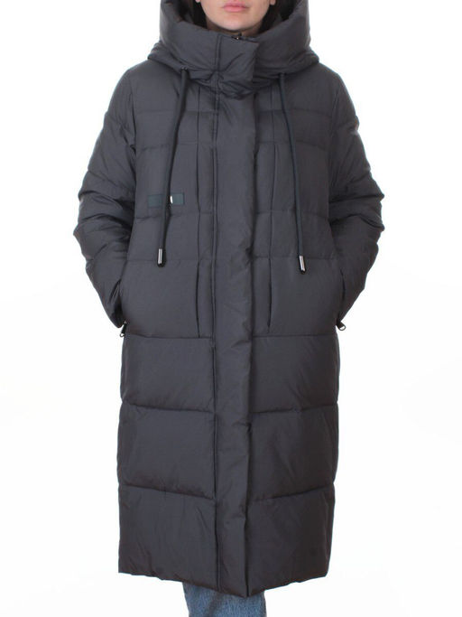 8818 DK. GRAY Пальто зимнее женское (200 гр. холлофайбер)