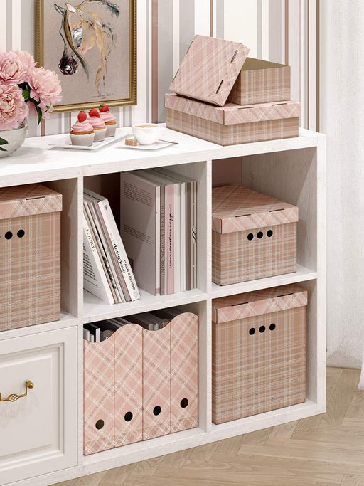 VAL LB-BC-4S Короба картонные, 25*33*18.5 см, набор 4 шт., LONDON BEIGE, шт