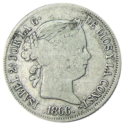 40 сентимо 1866 года Испания