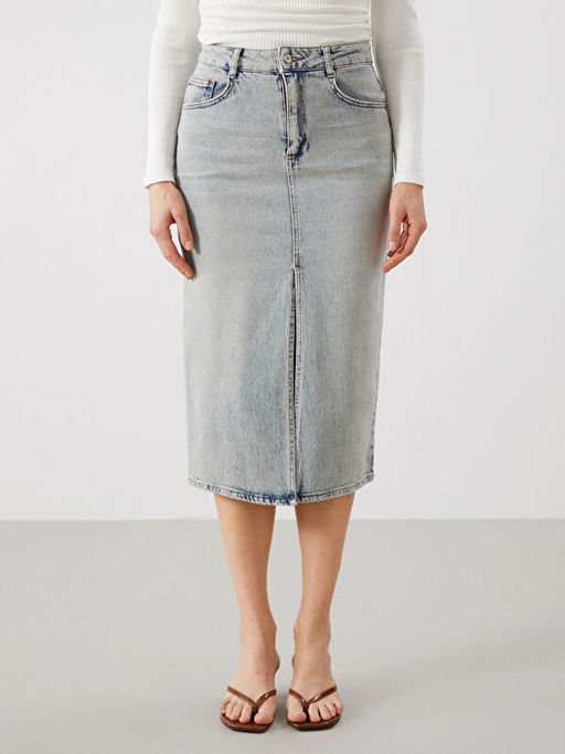 Dar Fit Kad?n Jean Etek