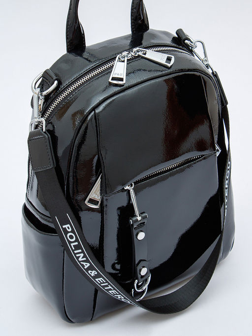 Рюкзак 18104-8 black  Polina&Eiterou