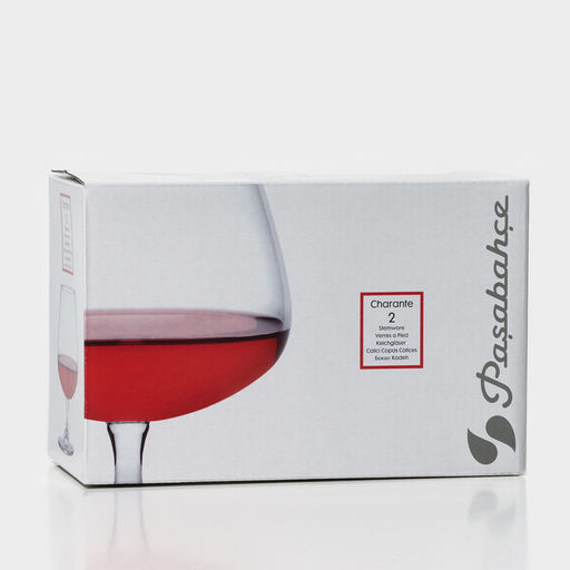 Бокалы для коньяка Paşabahçe Charante, 430 мл, набор 2 шт., стекло, прозрачные