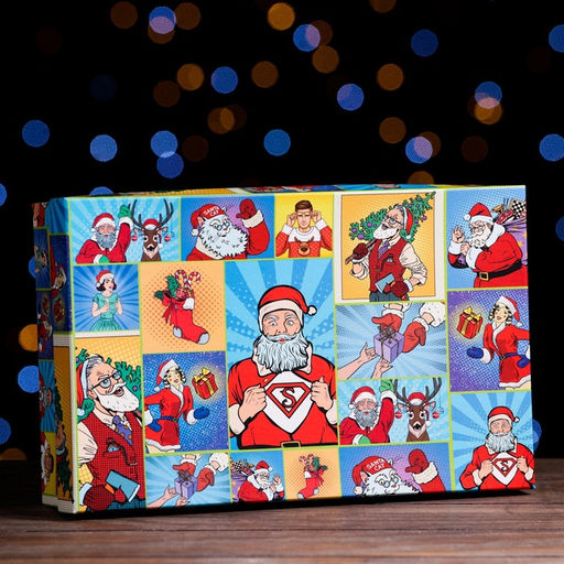 Подарочная коробка «Pop-art: Новогодний», 29×18×7 см