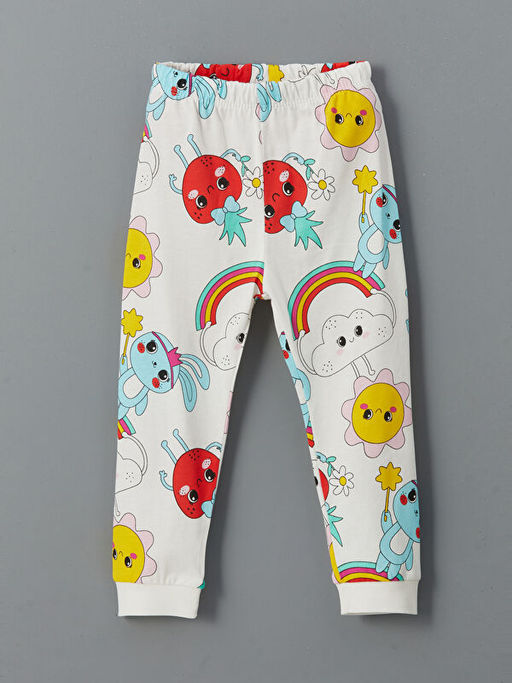 Beli Lastikli K?z Bebek Pijama Alt