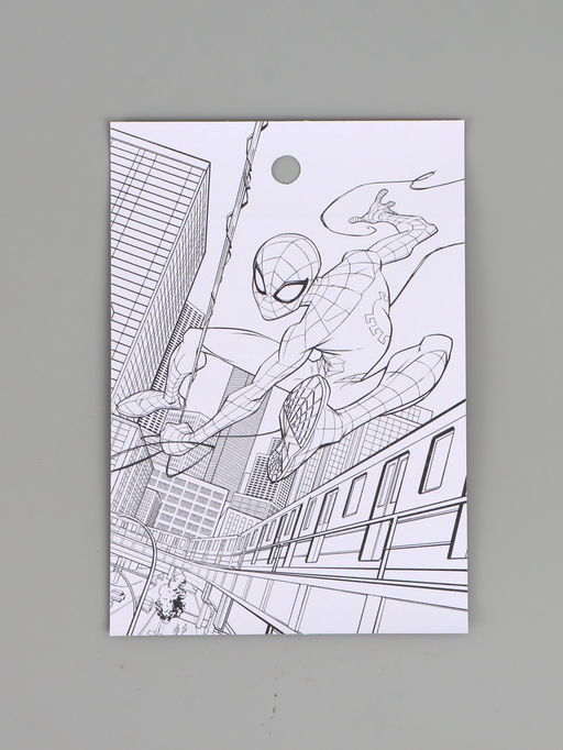 Цена за 10 шт. Наклейки бумажные «Супергерой», c раскраской на обороте, 11 × 15.5 см