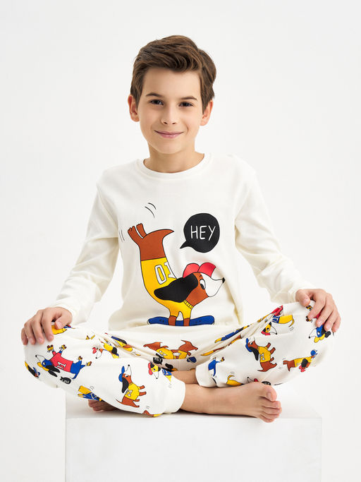 Пижама для мальчика с принтом Собака - Kogankids фото 10