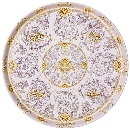 Поднос сервировочный agness коллекция"Rococo" 33*2,1 см 898-144