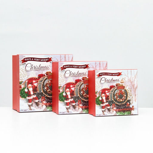 Набор коробок 3 в 1, 15,5х15,5х7,5 - 18х18х8,5 - 20х20х9,5 см. - Simaland фото 2