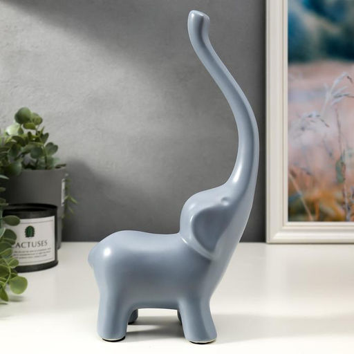 Набор фигурок керамика «Семейство слонов», 3 шт., матовый