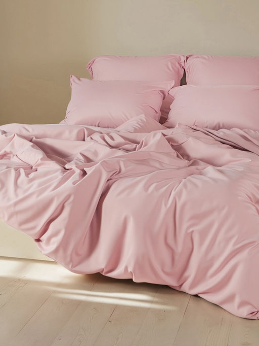 Простыня на резинке 1.5-спальная SL Home, 140200+30 см, розовая, модал - Sima-land home фото 13