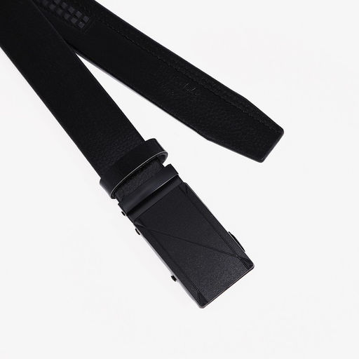 Ремень мужской, ширина 3.5 см, пряжка автомат, цвет чёрный - Simaland фото 2