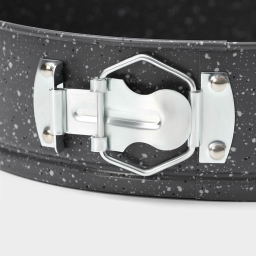 Форма Доляна для выпечки Элин Мрамор, 24?6.5 см, разъёмная, антипригарное покрытие, серая  фото 5