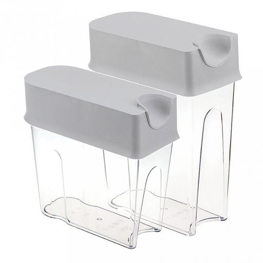 Банка для сыпучих продуктов пластмассовая Фолд 1,6л, 18,5х9х18,5см, смоки (Россия) - Домашняя мода фото 7