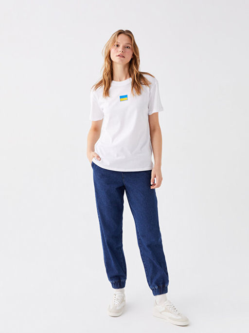 Beli Lastikli Jogger Kad?n Jean Pantolon