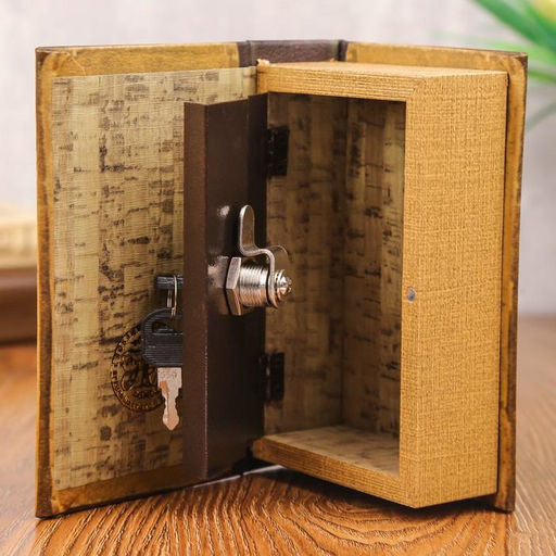 Шкатулка книга-сейф «Классика русской рыбалки», дерево, с замком, 17×11×5 см