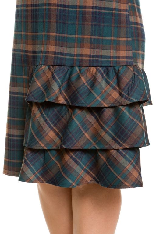 Платье 1039 синяя клетка - Novita фото 13