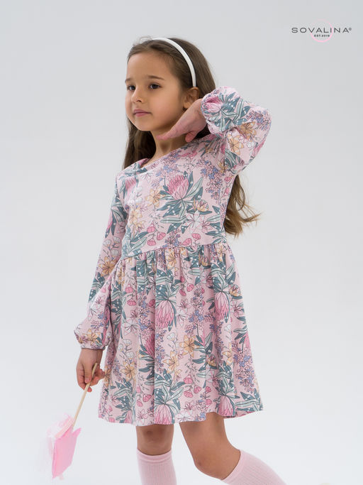 Платье Моана сирень на розовом - Sovalina фото 11