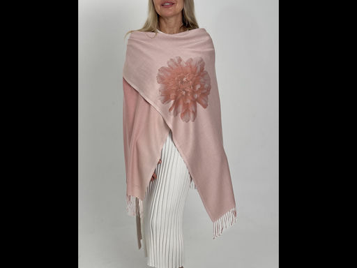 Палантин женский двухсторонний/Пион14