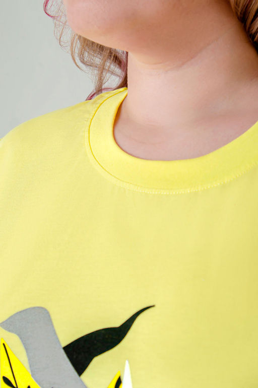 Арт. 3-1150 Футболка женская 50-58 (5 шт) Цвет:желтый - Калинка фото 21