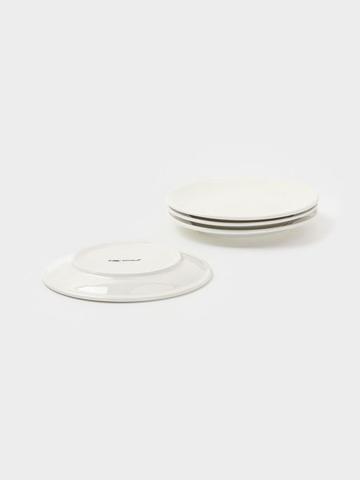 Тарелки Доляна White Label, набор 4 шт., 18.5×18.5×1.7 см, фарфор, белые