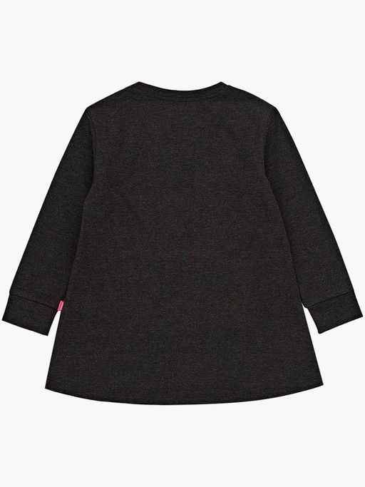 Лонгслив с принтом для девочки UD 3873 черный меланж - Mini maxi фото 2