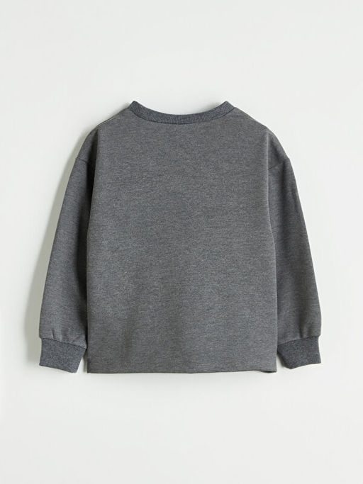 Bisiklet Yaka K?z ?ocuk Sweatshirt