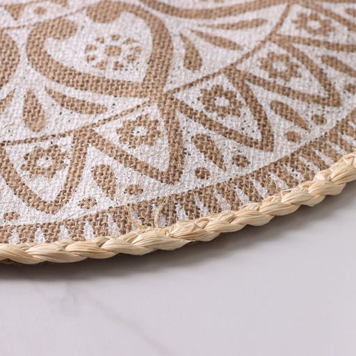 Цена за 12 шт. Салфетка сервировочная Доляна Милли, d=38 см, цвет белый  фото 4