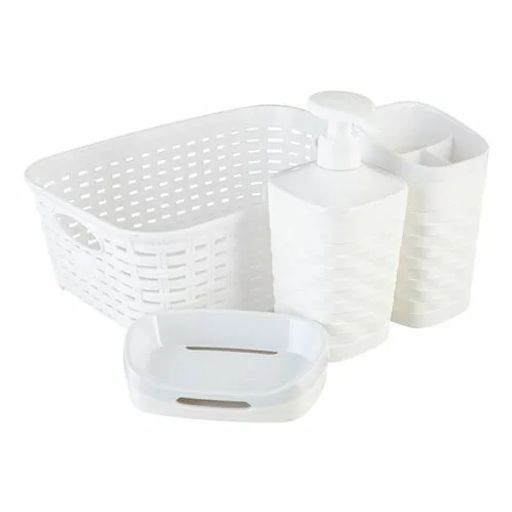 Набор для ванной комнаты 5пр REEF белый