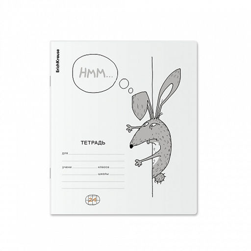 Цена за 160 шт. Тетрадь школьная ученическая ErichKrause Из-за угла, 24 листа, линейка (в плёнке по 10 шт.) фото 6