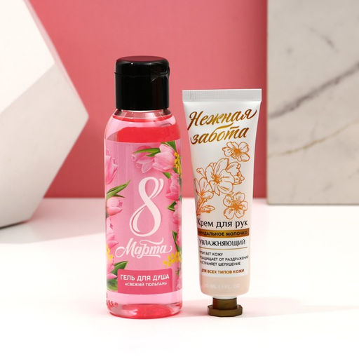 Набор Весны и красоты!, гель для душа, 100 мл и крем для рук, 30 мл - Чистое счастье фото 2