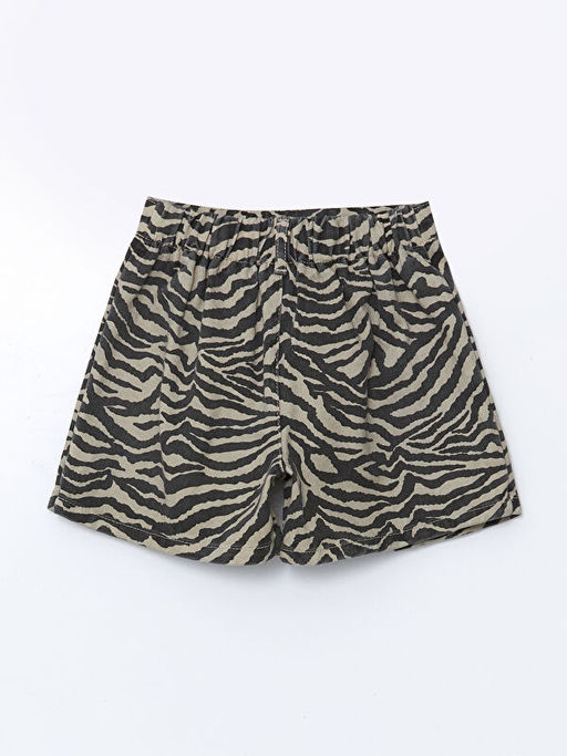 Beli Lastikli Zebra Desenli K?z ?ocuk ?ort Etek - Waikiki фото 2