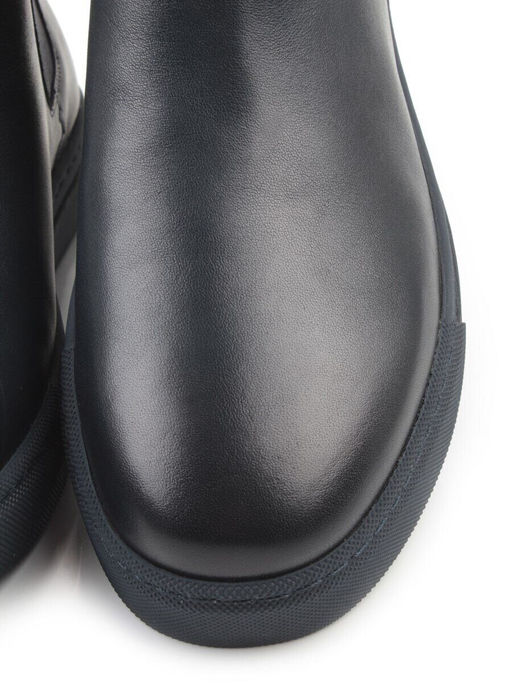 05-X30310A-7 DK. BLUE Ботинки демисезонные мужские (натуральная кожа, байка)