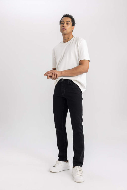 Pedro Slim Fit Джинсовые брюки узкого кроя с нормальной талией и узкими штанинами - Defacto фото 4