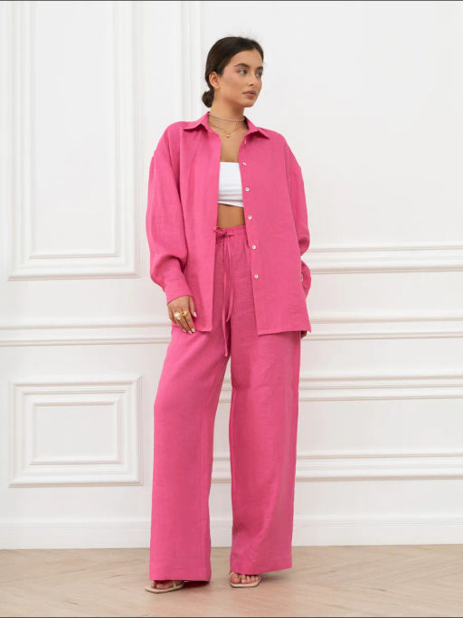 Брюки женские Лён Бежевый - Modamica фото 12