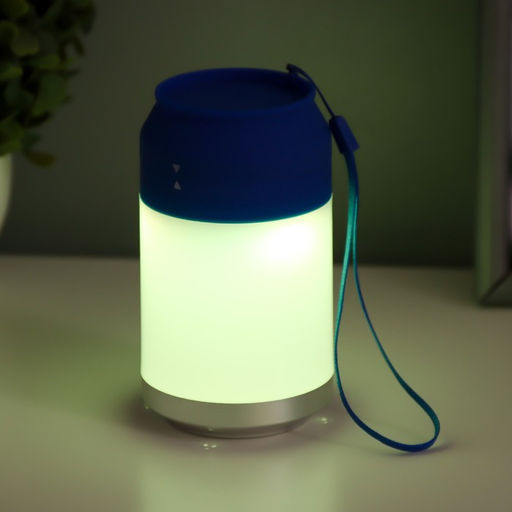 Ночник «Фоси» LED 5 режимов от батареек 3хААА бело-синий 6.5×6.5×11.5 см