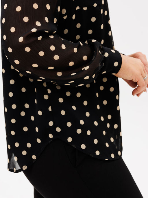 Блуза BRELA 2373.2 черный- беж горох