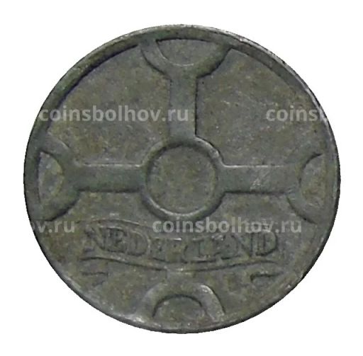 Монета 1 цент 1942 года Нидерланды