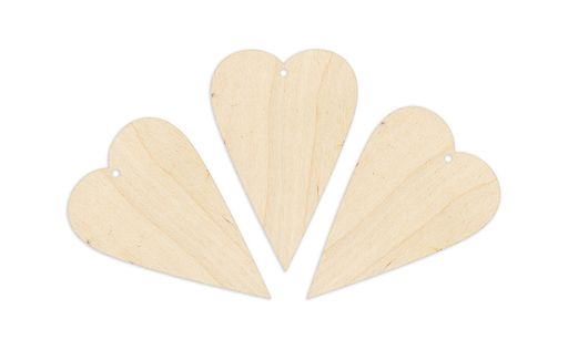 Заготовка для декорирования Mr. Carving ВД-713 Набор Сердце фанера 0.3 см 3 шт  фото 3