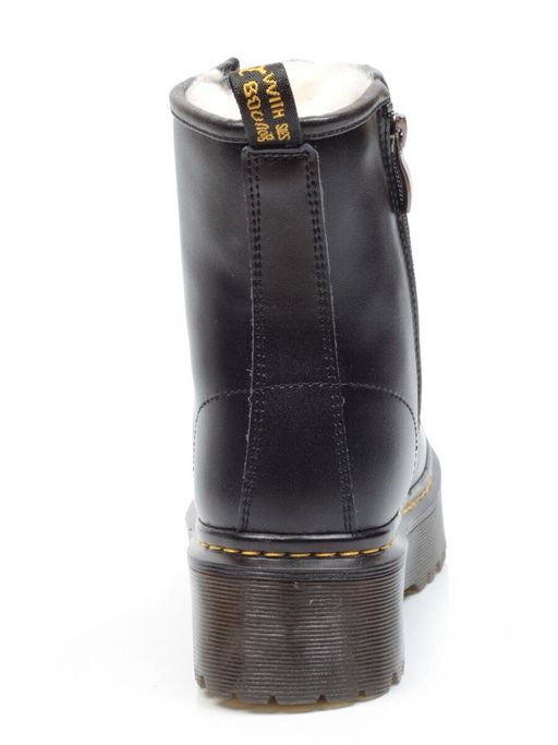04-MB6022-1 BLACK Ботинки зимние женские (натуральная кожа, натуральный мех) - Фабричный китай фото 11