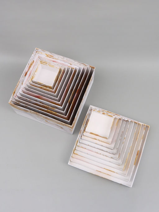 Набор подарочных коробок 10 в 1 «Золотая коллекция», 10.2×10.2×6 - 28.2×28.2×15 см